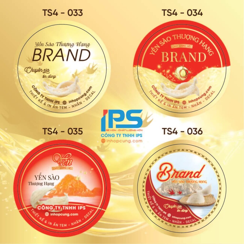 MẪU STICKER - Túi giấy, thẻ cào, hộp giấy